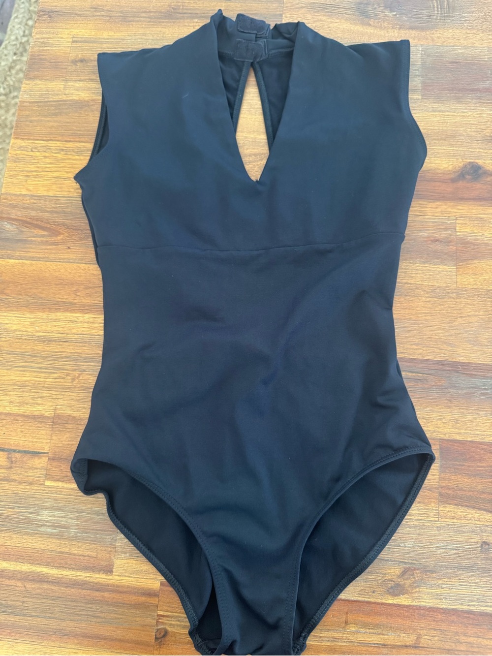 Ballet Rosa Black Open Back Leotard